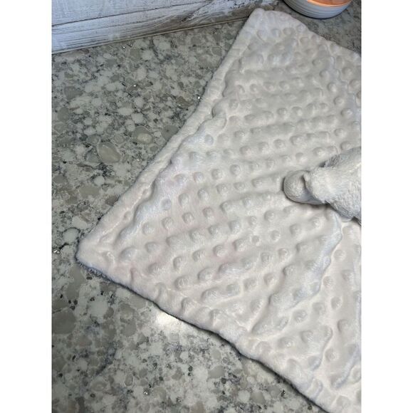 Elegant Baby Cream Lamb Minky Dots Security Blanket Lovey Plush-READ - Picture 3 of 8